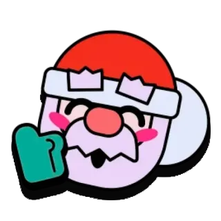 🎅 卡通, 圣诞老人, 快乐, 冬天, 游戏 telegram sticker