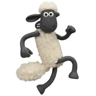 😬 Shaun Shaun the Sheep pecora, cartone animato, animazione, animale, fattoria, claymation telegram sticker