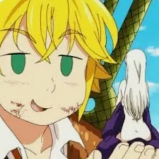 Meliodas' emotions pack telegram stickers