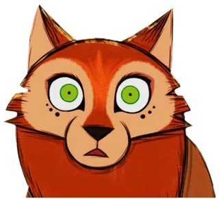 😯 แมว, สัตว์, น่ารัก, การ์ตูน, สติกเกอร์ telegram sticker