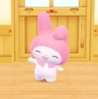 😄 My Melody My Melody, Sanrio, lindo, kawaii, rosa, dibujos animados telegram sticker