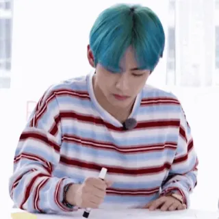 🤙 V K-pop, cantante, persona, celebrità, disegno whatsapp sticker
