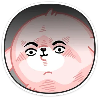 🐕 desenho animado, animal, fofo, rosa, adesivo, personagem, engraçado, ilustração telegram sticker