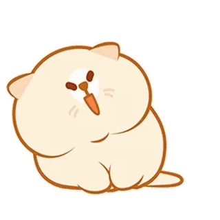 ⭐ dier, kat, schattig, cartoon, sticker whatsapp sticker