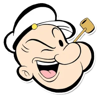 😜 Popeye Desenho animado, Popeye, Marinheiro, Cachimbo telegram sticker