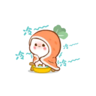 ♨️ słodki, kreskówka, zwierzę, postać, kąpiel, kawaii whatsapp sticker
