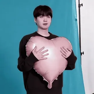 ๐ man, hart, ballon, Kpop, Idool, persoon, portret telegram sticker