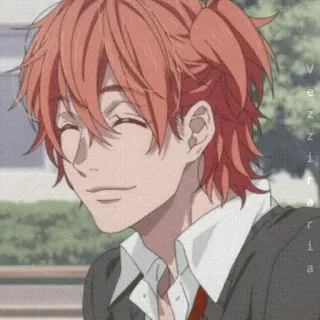 🏮 anime, cartoon, character, portrait, smiling, animation telegram sticker