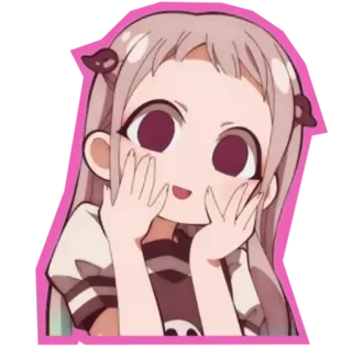 😍 Yashiro Nene Toilet-bound Hanako-kun anime, manga, cute, girl, Yashiro Nene, Toilet-bound Hanako-kun whatsapp sticker
