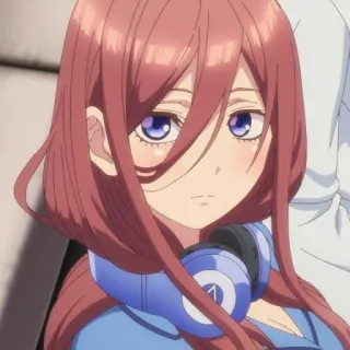 💙 anime, girl, headphones, manga, cute telegram sticker