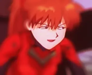 😏 Asuka Langley Sohryu Neon Genesis Evangelion Аниме, Евангелион, Аска, Манга, Персонаж telegram sticker