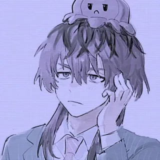 🍙 アニメ, マンガ, 少年, イラスト, タコ telegram sticker