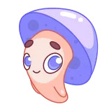 👋 Pilz, niedlich, Pilz, Cartoon, animiert telegram sticker