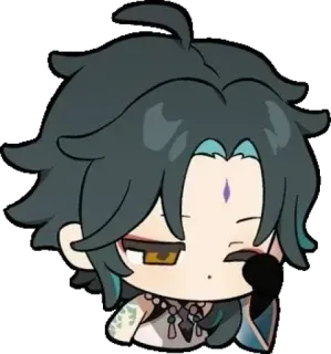 😞 Xiao Genshin Impact Anime, Spiel, Genshin Impact, Xiao, Charakter, Süß whatsapp sticker
