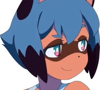 😏 Michiru Kagemori BNA: Brand New Animal Anime, BNA, Michiru Kagemori, Tanuki, Lindo, Dibujos animados whatsapp sticker