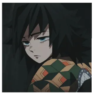 🌊 Giyu Tomioka Demon Slayer Аниме, Манга, Клинок, рассекающий демонов, Гию Томиока telegram sticker