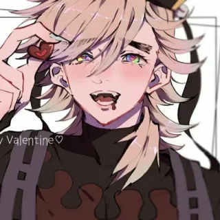 😩 Douma Demon Slayer My Valentine ♡ Anime, Thanh Gươm Diệt Quỷ, Douma, Ngày Valentine, Trái tim, Fanart, Manga, Nhân vật telegram sticker