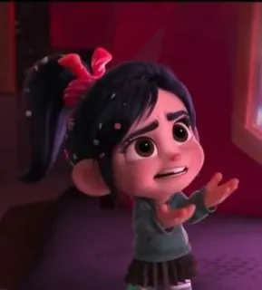 🦋 Vanellope von Schweetz Wreck-It Ralph cartoon, disney, vanellope, wreck it ralph, character, girl whatsapp sticker