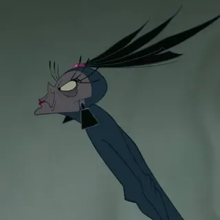 🍂 Yzma The Emperor's New Groove Yzma, Disney, villana, El Emperador y sus Locuras, dibujos animados telegram sticker