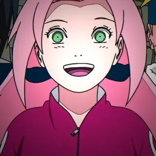 🌸 Sakura Haruno Naruto Sakura, Haruno, Naruto, Anime, Manga, Ninja, Postać telegram sticker