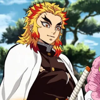 🔥 Kyojuro Rengoku Demon Slayer Аниме, Клинок, рассекающий демонов, Rengoku, Кёдзюро Ренгоку telegram sticker