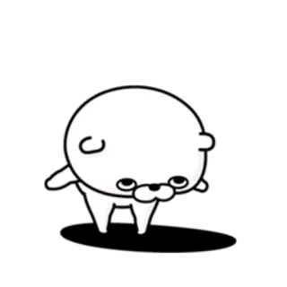 🙇‍♀️ pegatina, lindo, personaje, divertido, dibujos animados whatsapp sticker