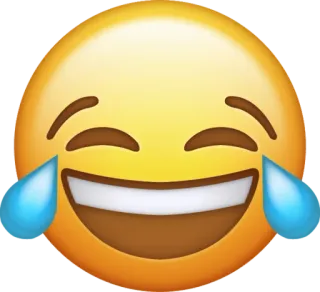 😂 Emoji, Lachendes Gesicht mit Tränen, Lachen, Glücklich, Weinen, Freude whatsapp sticker