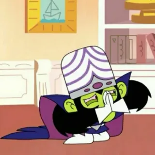 🎀 Mojo Jojo The Powerpuff Girls Mojo Jojo, penjahat, kartun, The Powerpuff Girls telegram sticker