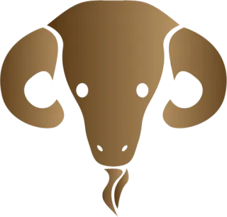 ♈ ram, dier, hoorns, schaap, geit telegram sticker
