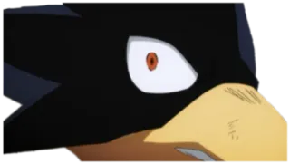 😲 Fumikage Tokoyami My Hero Academia 动漫, 鸟, 英雄, 黑暗阴影 telegram sticker