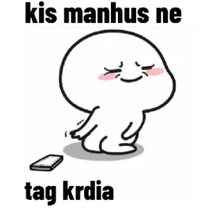 👀 kis manhus ne
tag krdia Desenho animado, Texto, Figura telegram sticker