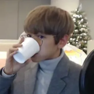 😶 person, trinken, porträt, innen telegram sticker