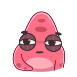 🤭 ブロブ, ピンク, キャラクター, 漫画 telegram sticker
