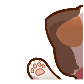 👋 cão, filhote, pata, animal, animal de estimação, fofo whatsapp sticker