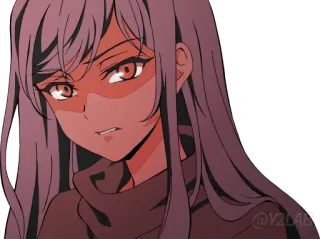 😡 Gadis anime, Marah, Karakter perempuan telegram sticker