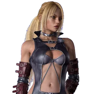 🙁 Nina Williams Tekken video game, game pertarungan, pirang, karakter, Nina Williams, Tekken telegram sticker