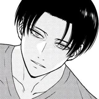 😐 Levi Ackerman Attack on Titan Anime, Mangá, Ataque dos Titãs, Levi, Levi Ackerman, Personagem telegram sticker