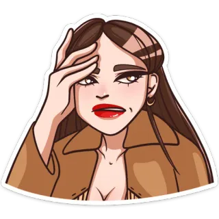 🤦‍♀️ donna, facepalm, frustrazione, esausto/a, delusione, infastidito/a whatsapp sticker