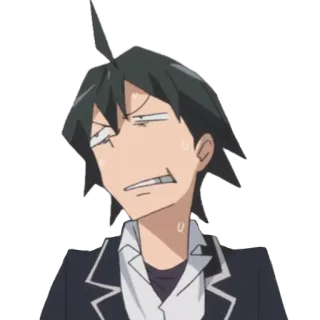 ☹️ Anime, Desenho animado, Personagem, Expressão, Engraçado, Meme telegram sticker