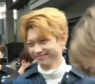 😃 Felix kpop, stray kids, idol, zanger, felix, schattig, portret telegram sticker