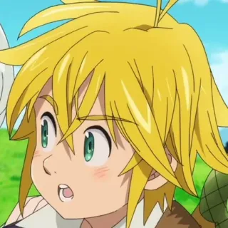 🥟 Meliodas Seven Deadly Sins アニメ, メリオダス, 七つの大罪, キャラクター, ファンタジー whatsapp sticker