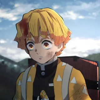 ⚡️ Zenitsu Agatsuma Demon Slayer Anime, Demon Slayer, Zenitsu, Zenitsu Agatsuma, Mangá, Personagem, Desenho animado telegram sticker