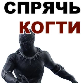 Black Panther @stickersb2b telegram stickers