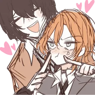 ❤️ Anime, Mangá, Arte, Kawaii, Fofo, Desenho, Adesivo telegram sticker