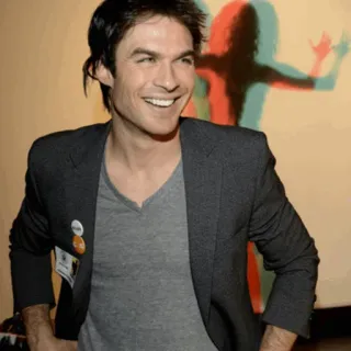 🖤 Ian Somerhalder aktor, selebriti, senyum, pria, potret telegram sticker