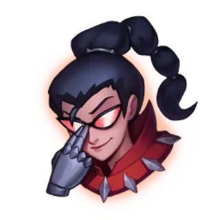 😎 캐릭터, 안경, 비디오 게임, 로봇 팔, 웃는 telegram sticker