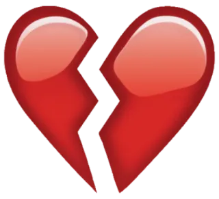 💔 broken heart, heartbreak, sad, emotional, love, relationship telegram sticker
