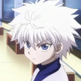 🍶 Killua Zoldyck Hunter x Hunter Anime, Personagem, Killua, Hunter x Hunter, Cabelo Branco, Menino Anime telegram sticker