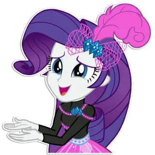🤲 Rarity My Little Pony raridade, My Little Pony, desenho animado, pônei, equestre, animação telegram sticker
