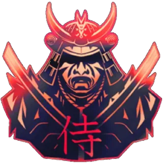 😄 侍 Samurai, Krieger, Rüstung, japanisch, Katana, Schwert telegram sticker